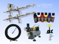 Modelbau KomplettSet2 - 2x Excalibur Airbrushpistole mit Werther