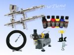 Modelbau KomplettSet2 - 2x Excalibur Airbrushpistole mit Werther