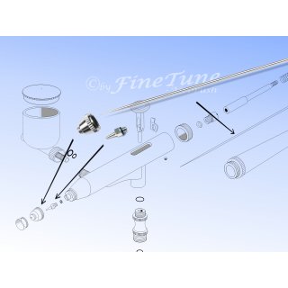 Wechselkopf-Set "M" 0,3 mm FT 730/930/430